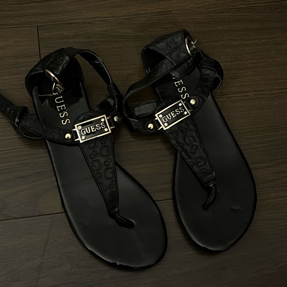 Guess Black Sandals - Picture 1 of 2